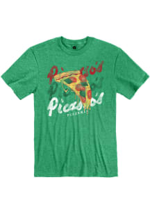 Rally Picasso's Pizzeria Green Pizza Slice Short Sleeve Fashion T Shirt