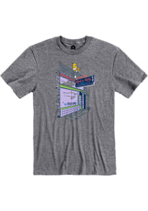Rally Rock a Belly Graphite Building Front Short Sleeve Fashion T Shirt