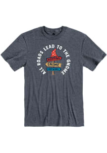 Rally Hopping Gnome Brewing Navy Blue All Roads Short Sleeve Fashion T Shirt
