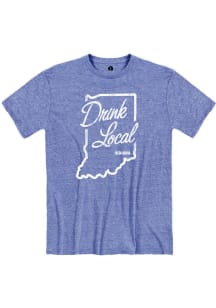 Indiana Blue Drink Local Short Sleeve Fashion T Shirt