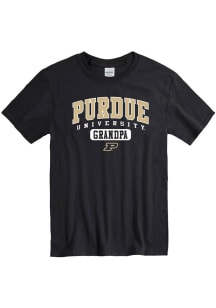 Purdue Boilermakers Black Grandpa Short Sleeve T Shirt