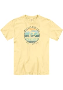 Michigan Yellow Circle Cladding Short Sleeve T Shirt
