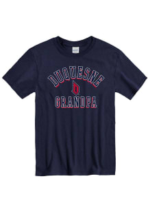 Duquesne Dukes Navy Blue Grandpa Number One Short Sleeve T Shirt