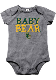 Baylor Bears Baby Graphite Baby Bear Short Sleeve One Piece