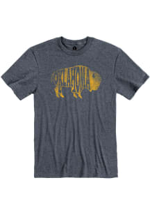 Oklahoma Navy Blue Buffalo Short Sleeve Fashion T Shirt
