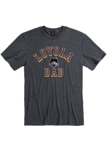 Loyola Ramblers Charcoal Basketball Short Sleeve T Shirt