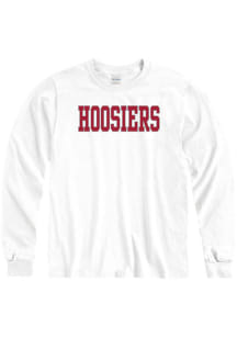 Indiana Hoosiers White Arch Hoosier Long Sleeve T Shirt