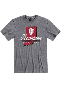 Indiana Hoosiers Graphite Stated Short Sleeve Fashion T Shirt
