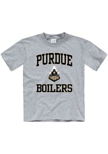 Purdue Boilermakers Youth Grey No 1 Design Short Sleeve T-Shirt