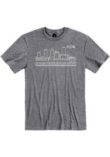 Rally Akron Graphite Skyline Short Sleeve Fashion T Shirt