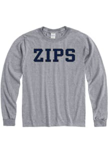 Akron Zips Grey Rally Loud Long Sleeve T Shirt