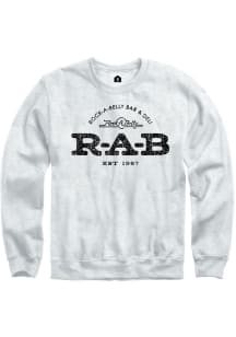 Rally Rock a Belly Mens  RAB Logo Long Sleeve Crew Sweatshirt