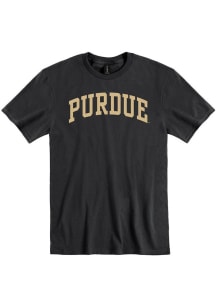 Purdue Boilermakers Black Arched Style Short Sleeve T Shirt