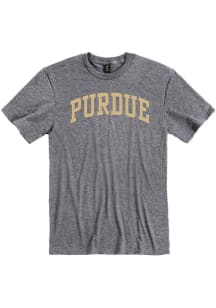 Purdue Boilermakers Graphite Arched Short Sleeve T Shirt