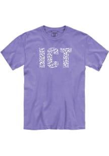 Wichita Womens Purple Cheetah Infill Short Sleeve T-Shirt
