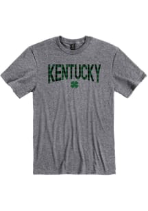Kentucky Graphite Wordmark Shamrock Short Sleeve Fashion T Shirt