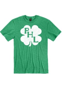 Philadelphia Green PHL Shamrock Short Sleeve Fashion T Shirt