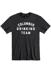 Columbus Black Drinking Team Stack Short Sleeve T Shirt