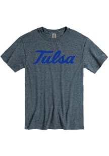 Tulsa Golden Hurricane Dark Grey Rally Loud Logo Short Sleeve T Shirt