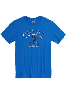 Tulsa Golden Hurricane Blue Dad Graphic Short Sleeve T Shirt