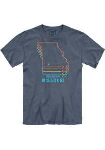 Branson Blue Quad Retro Short Sleeve T Shirt