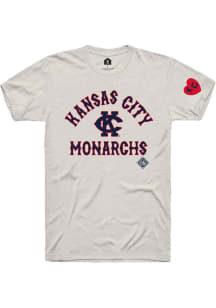 Rally Kansas City Monarchs Oatmeal Number 1 Short Sleeve Fashion T Shirt