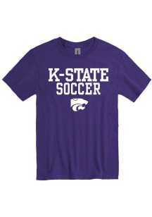 K-State Wildcats Purple Soccer Short Sleeve T Shirt