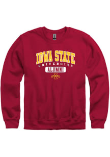 Iowa State Cyclones Mens Crimson Alumni Pill Long Sleeve Crew Sweatshirt