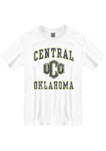 Central Oklahoma Bronchos White Number One Design Short Sleeve T Shirt