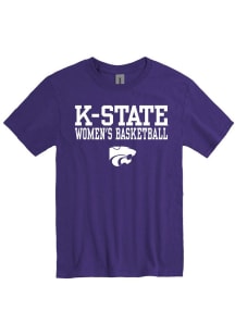 K-State Wildcats Purple Womens Basketball Short Sleeve T Shirt