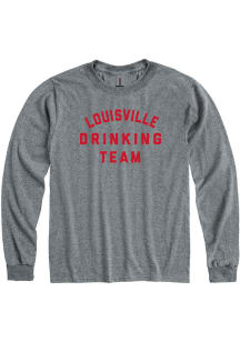 Louisville Graphite Drinking Team Long Sleeve Fashion T Shirt