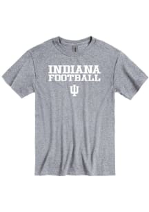 Indiana Hoosiers Grey Football Short Sleeve T Shirt