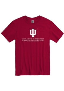 Indiana Hoosiers Crimson Luddy School of Informatics, Computing, and Engineering Short Sleeve T Sh..