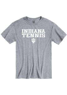 Indiana Hoosiers Grey Tennis Short Sleeve T Shirt