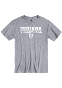 Indiana Hoosiers Grey Volleyball Short Sleeve T Shirt