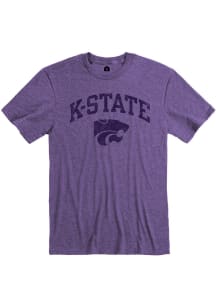 Rally K-State Wildcats Purple Arch Mascot Short Sleeve T Shirt