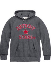Rally Detroit Stars Mens Navy Blue Number 1 Graphic Fashion Hood