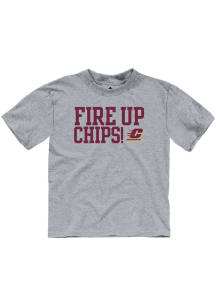 Rally Central Michigan Chippewas Toddler Grey Flying C Short Sleeve T-Shirt
