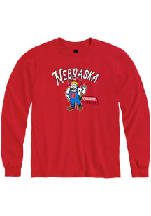 Rally Nebraska Cornhuskers White Herbie Corn State Long Sleeve T Shirt