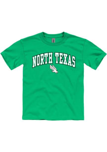 North Texas Mean Green Youth Kelly Green Midside Short Sleeve T-Shirt