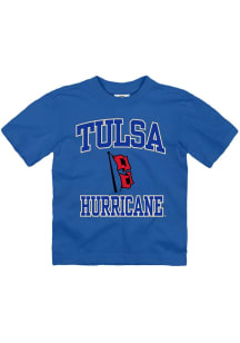Tulsa Golden Hurricane Toddler Blue Arch Over Mascot Short Sleeve T-Shirt