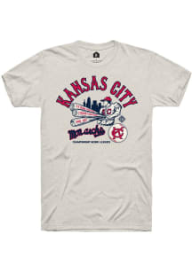 Rally Kansas City Monarchs White Championship Short Sleeve Fashion T Shirt