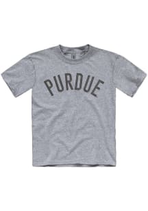 Purdue Boilermakers Youth Grey Triple Stitch Short Sleeve T-Shirt