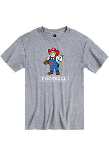 Rally Nebraska Cornhuskers Grey Football Herbie Short Sleeve T Shirt