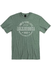 Minnesota Green Land of Ten Thousand Lakes Short Sleeve T Shirt
