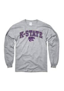 K-State Wildcats Youth Grey Tryout Long Sleeve T-Shirt