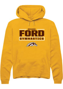 Breanna Ford Western Michigan Broncos Mens Gold NIL Stacked Box Player Hood