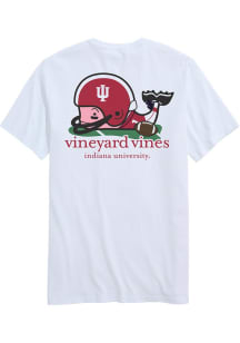 Vineyard Vines Indiana Hoosiers White Football Whale Short Sleeve T Shirt