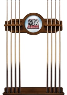 Alabama Crimson Tide Elephant  Solid Wood Cue Rack Pool Table