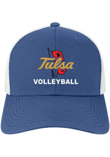 Tulsa Golden Hurricane Volleyball Mid Pro Trucker Adjustable Hat - Blue